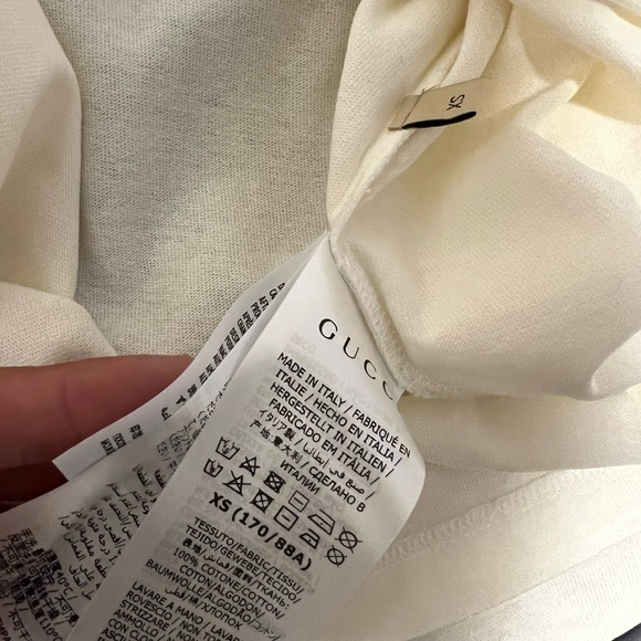GUCCI X NORTH FACE WHITE TSHIRT SIZE XS - Picture 7 of 9